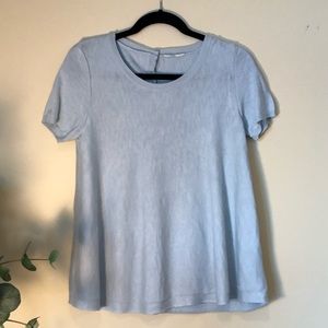 Anthropology knit button back short sleeve shirt